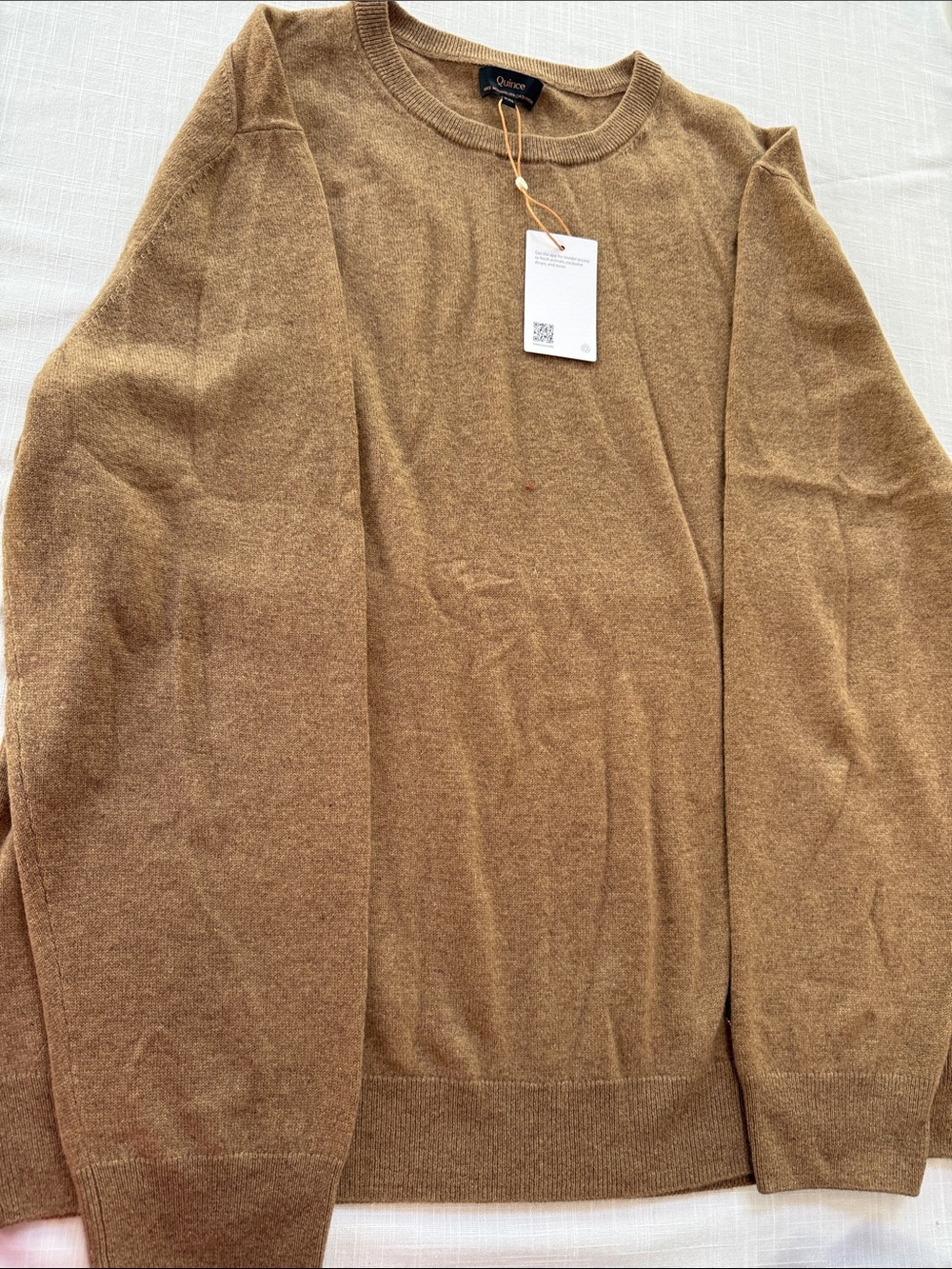 Quince Camel Crewneck Sweater - Picture 3 of 5